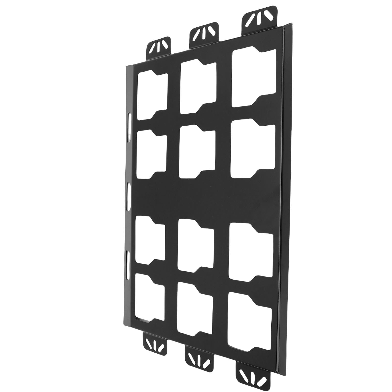 Placa de Montaje de las Cajas de Herramientas de Base de Metal para Reemplazo de Paquete de con Alta Resistencia y Recubrimiento de Pintura Horneada, Fijado de Forma Segura en (BLACK)