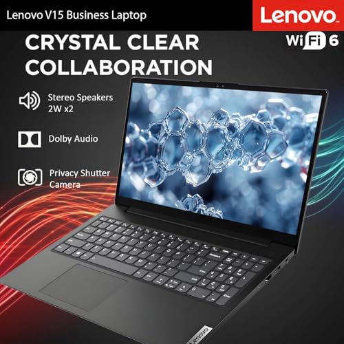 Image of Lenovo New V15 Business and Student Laptop, AMD Ryzen 3 7000 Series(Beat i7-1160G7), 16GB DDR5 RAM, 512GB PCIe SSD, 15.6 inch FHD IPS Display, Ethernet Port RJ-45, Windows 11 Pro, WOWPC USB, No Mouse
