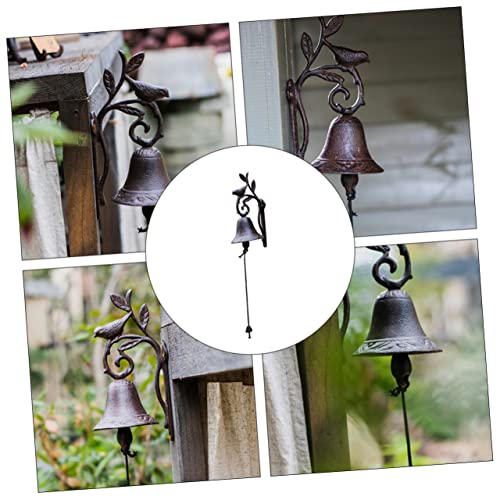 NOLITOY 2 Pçs Carrilhão Fora Tremendo Pássaro Interior Bronze Decoração Rústica Campainha Varanda Ja