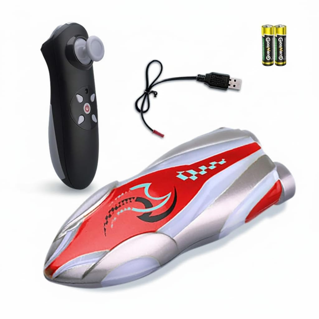 NALACAL Mini Remote Control Boat, Fast RC Boat, with Bright Light, Outdoor Adventure Electric RC Racing Boats, with Stunt and Roll, Multideirection and Adjustable Speeds for Pools, Baths, Lakes