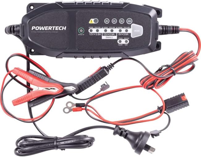 Powertech MB3904 charger with included accessories