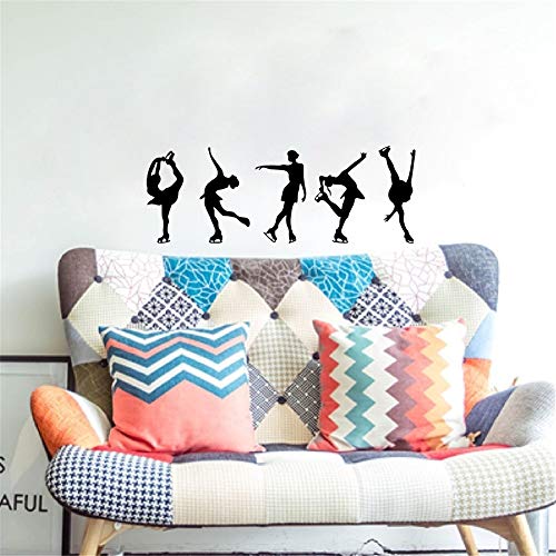 pegatina de pared patinaje sobre hielo sports girl patinador artstico para habitacin de nias decoracin del hogar