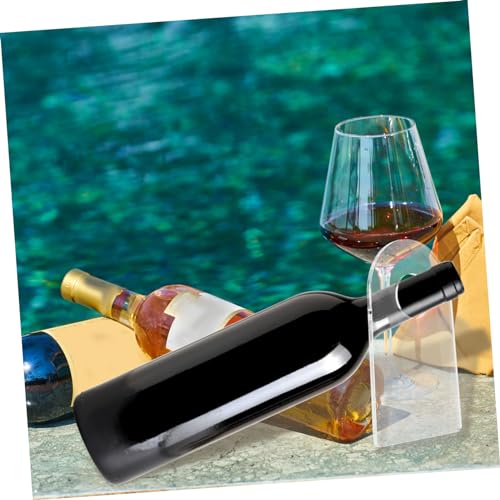 Soporte para botellas de vino acrílico KICHOUSE 2 piezas miniatura 3