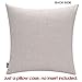 TRENDIN Square Pillow Cover - 18 X 18 Inch Decorative Throw Pillowcase, Porch Rules PL240TR