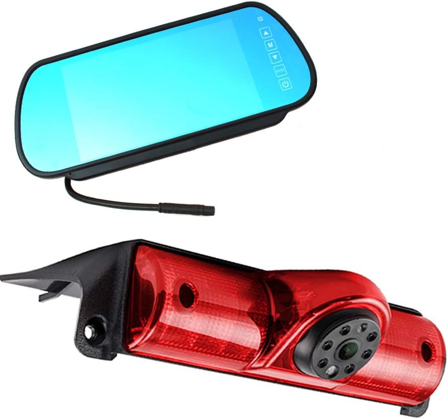 Compatible with Brake Light Backup Camera GMC Savana 2005-2018/Explorer Vans/Chevy Express (with Monitor)