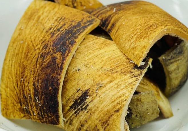 Cow Skin (Kanda/Ponmo) – Cleaned Cow Skin for African Cooking – Traditional Ingredient for Soups and Stews – 2 lb