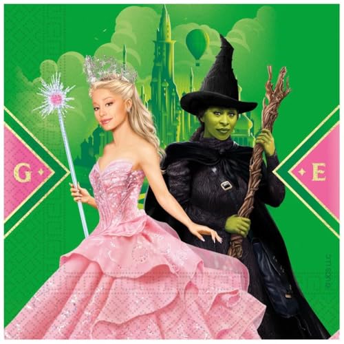 Image of Procos Wicked Napkins, 33 x 33 cm, 2-Ply, Pack of 20, FSC, Birthday, Theme Party