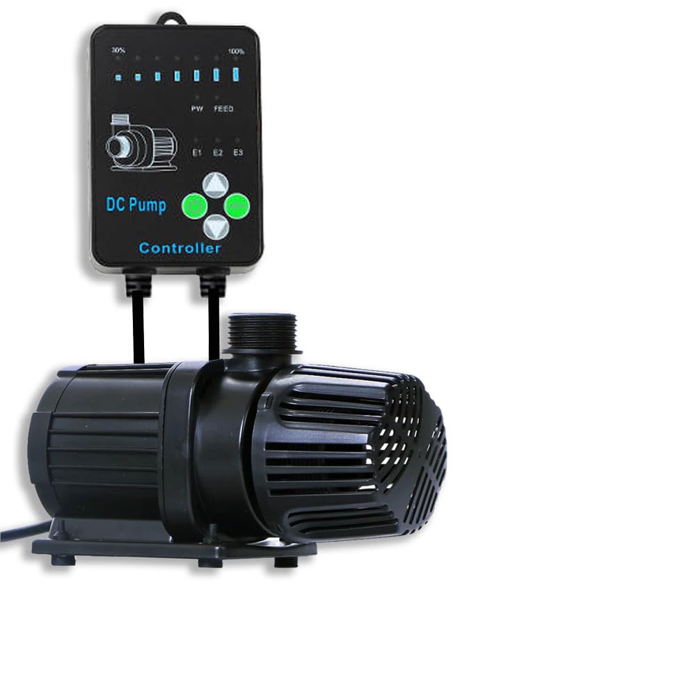 eco-filtration Hsbao Variable Flow DC Pond Pump – Energy-Efficient & Adjustable Pond Pump (2500L/H Max) – External & Submersible Use