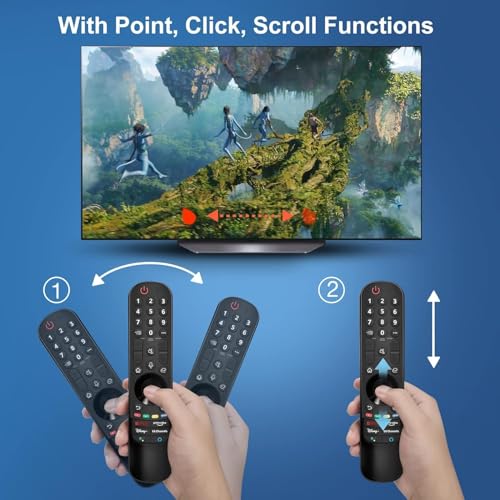 Image of ZdalaMit Compatible MR23GN Lg Tv Magic Remote Original Model AKB76043105 Suitable for Smart Android 4K FHD UHD OLED QLED 32 43 55 65 75 Inches Television