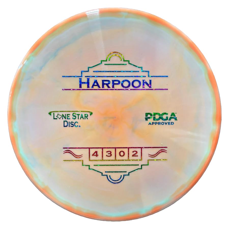 Lone Star Disc Victor II Harpoon | Slightly Overstable Disc Golf Midrange | 170g+ | Durable & Smooth Premium Plastic | Perfect for Backhand or Forehand Approach Shots | Colors May Vary