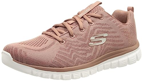 Skechers Graceful Get Connected, Sneaker da donna, finiture in rete malva, 39,5 EU