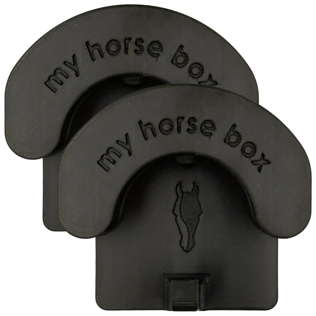 My Horse Box - Magnetic Bridle Holder - Pack of Two Black