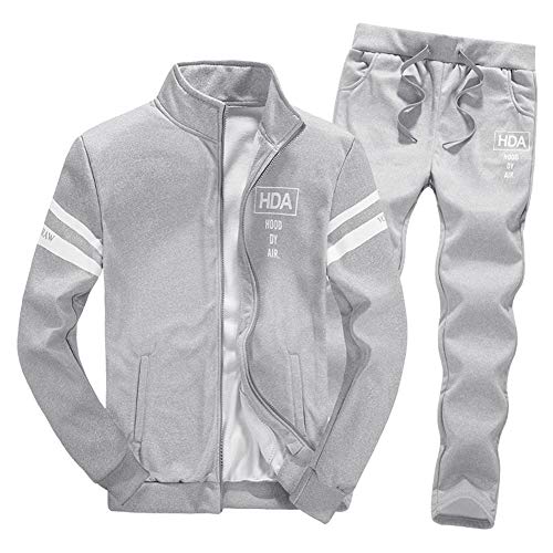 Wenchuang Tuta da Ginnastica Uomo Casuale Stand