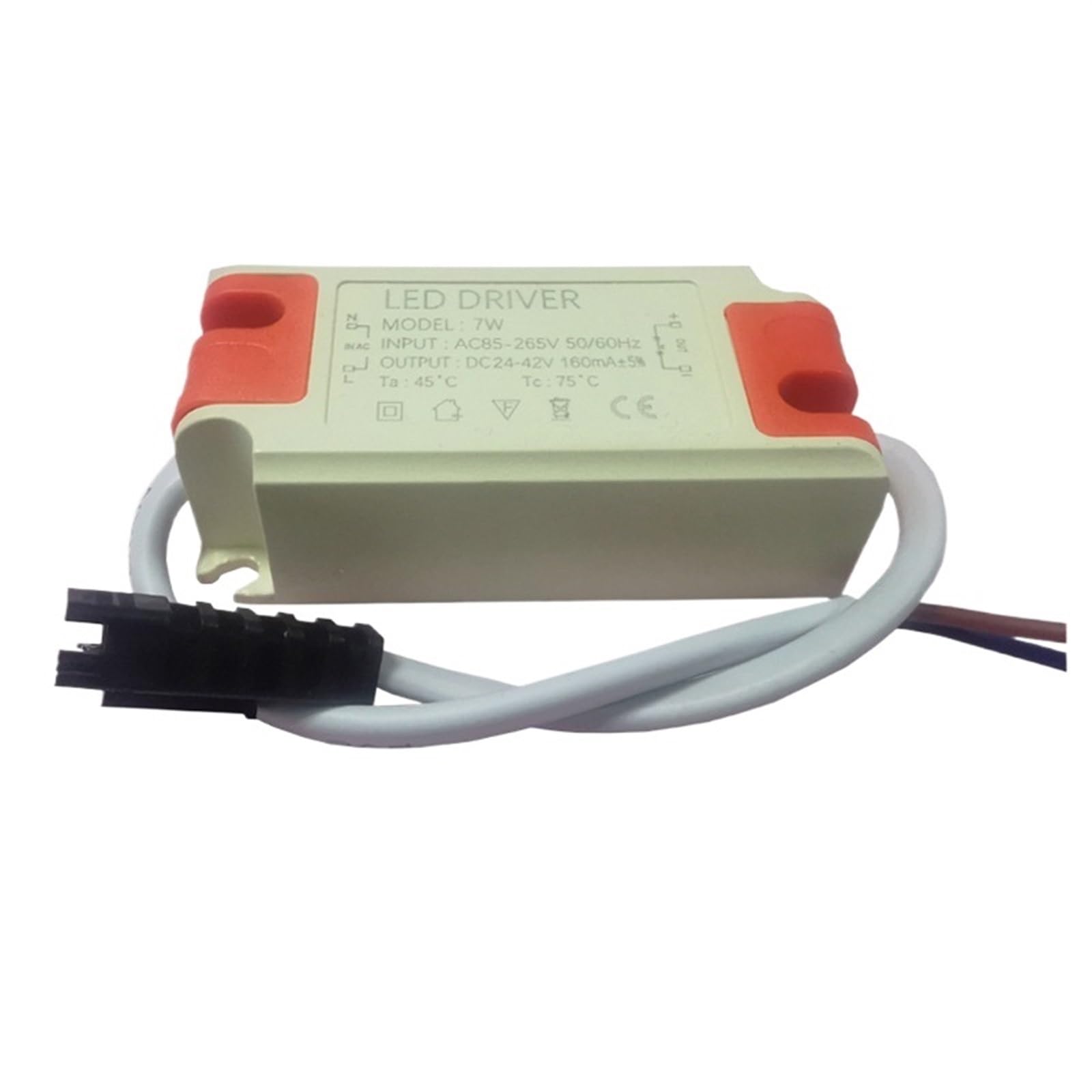 Fuente de alimentación de unidad externa de 7W, fuente de alimentación LED de corriente constante de 160MA, bombilla de amplio voltaje aislada, luz de techo, fuente de alimentación de unidad