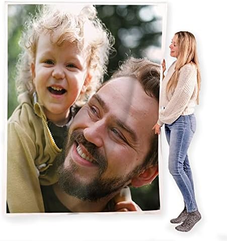 FrameStory Custom Blanket Personal Photos & Text, Fully Customiza...