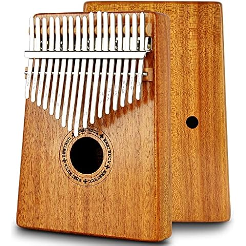 Kalimba EASTROCK 17 teclas con libro de música y martillo de afinación Cover