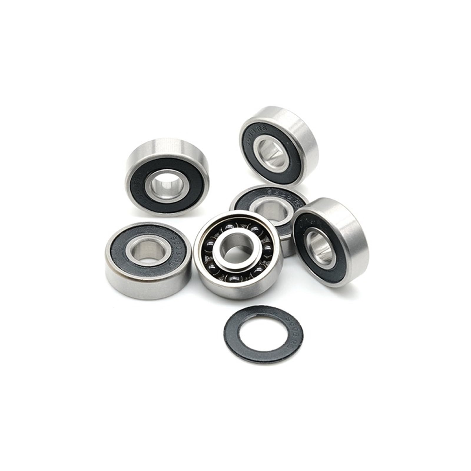 1 Uds S608 2RS 8x22x7 rodamiento de cerámica híbrido de acero inoxidable 8x22x7 Mm ABEC-7 rodamiento de bolas híbrido Si3N4