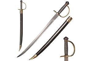 31.1" Authentic Metal Caribbean Pirate Jack Sparrow's Cutlass Sword