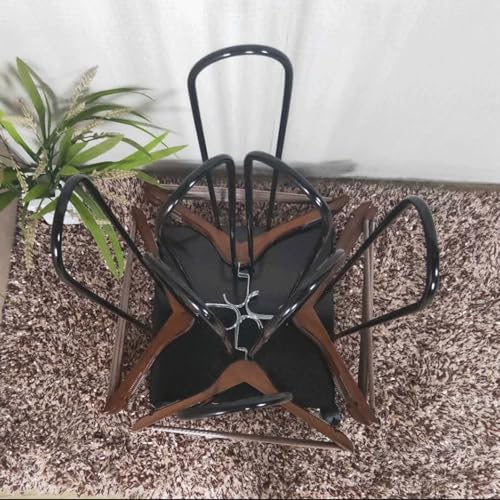 Support de rangement pour cintres noir idéal pour buanderie moderne - 8