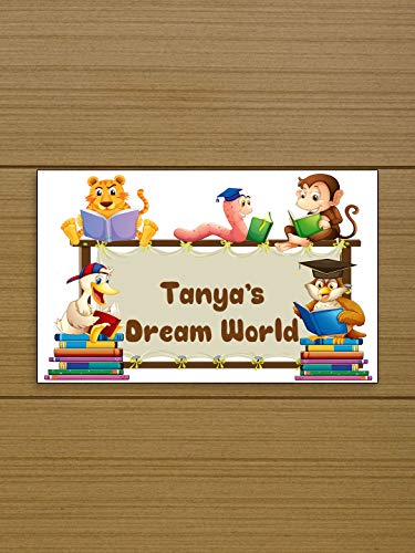 Image of 999STORE Mdf Name Plate (18 x 10 inch, Multicolour)
