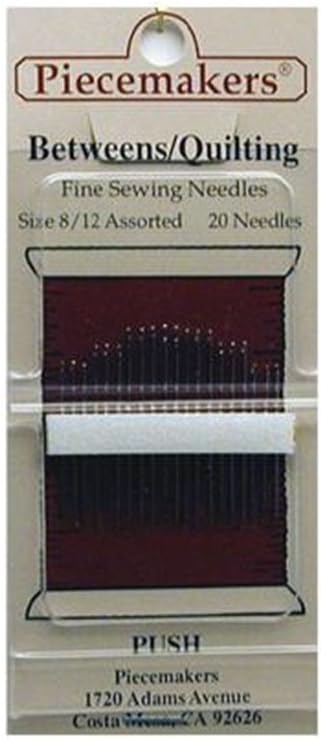 Piecemakers Betweens Quilting Needles Size 12