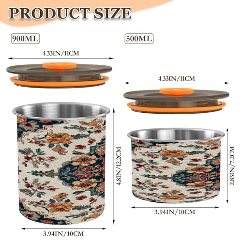 Contenedor de Café en Acero Inoxidable 900ml Colorido miniatura 2