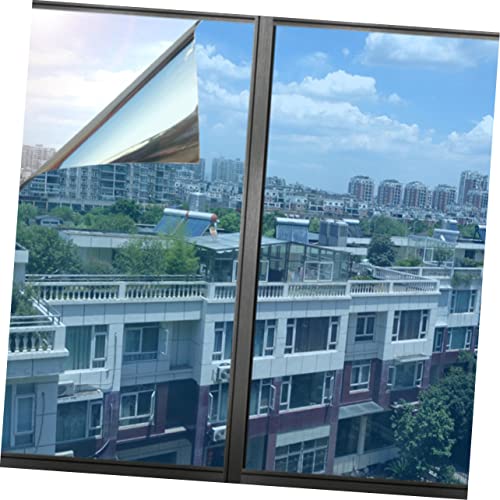 Película decorativa para ventana control solar plateada 200x40 cm miniatura 3