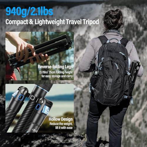 Image of SIRUI Traveler X-III Carbon Fiber Tripod 60 inch, Ball Head, Arca Swiss QR