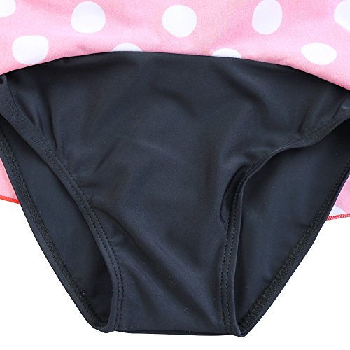 Feeshow Toddler Girls One Piece Polka Dot Swimsuit Swimwear Bathing Suit Navy Blue 7T #TOP5