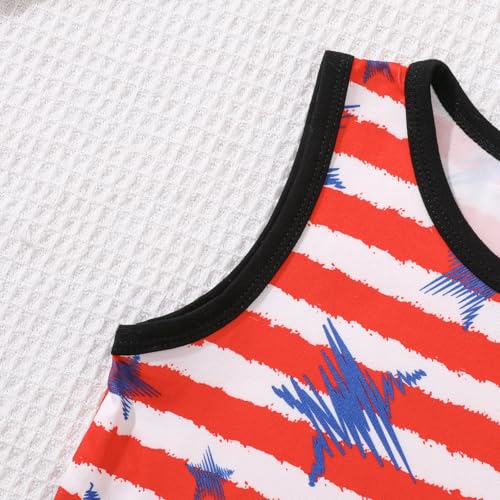 Image of Toddler Boy 4th of July Shorts Set + Stars Stripe Short American Flag Summer Outfits