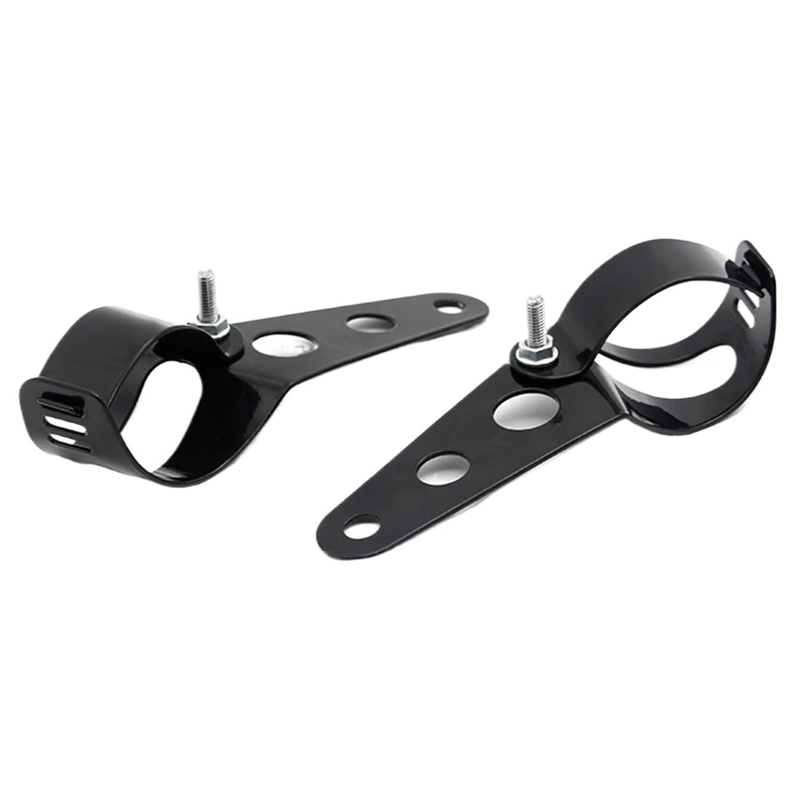 Headlight Bracket Mount Fit for Harley 2Pcs 28mm-45mm Universal Headlight Mount Brackets Chopper Headlamp Holder Adjust Motor Fork(28-36MM Black)