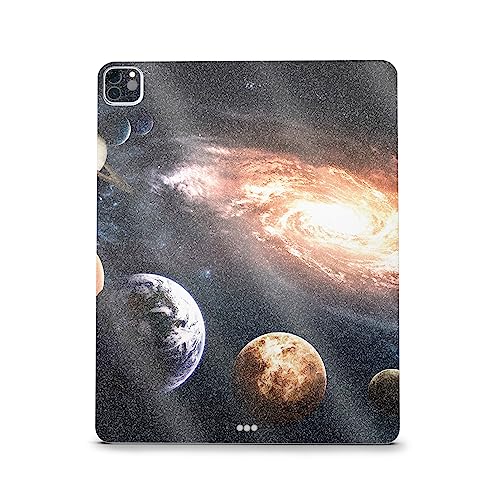 Image of MightySkins Carbon Fiber Skin Compatible with Apple iPad Pro 12.9 inch M2 6th Gen (2022) Full Wrap Kit - Solar Galaxy | Protective, Durable Textured Carbon Fiber Finish | Easy to Apply | Made in The USA