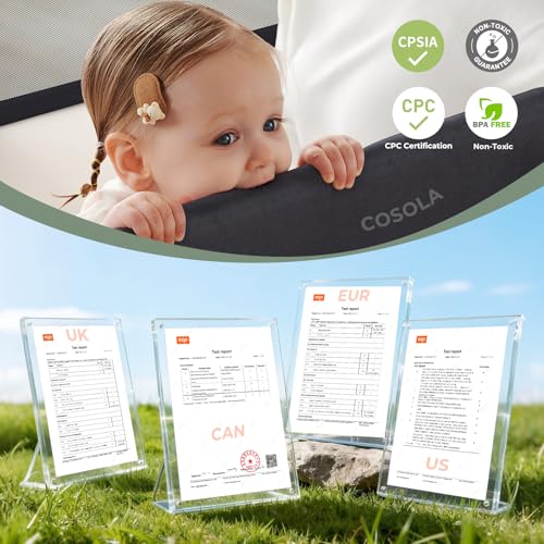 Image of Foldable Baby Playpen, Shape & Size Adjustable Playpen for Toddler, 79x71 Large Play Pens Safety Mesh Foldable Playard for Babies, Portable Baby Fence Play Area Kids Play Pen, Black