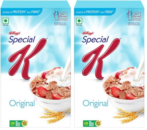 Image of Kellogg's Original Special K | Only 2% Fat | Sub 300 Calorie Breakfast Cereals | Whole Wheat Flakes| Source of Protein & Fibre | 900 /935g (Pack of 2)