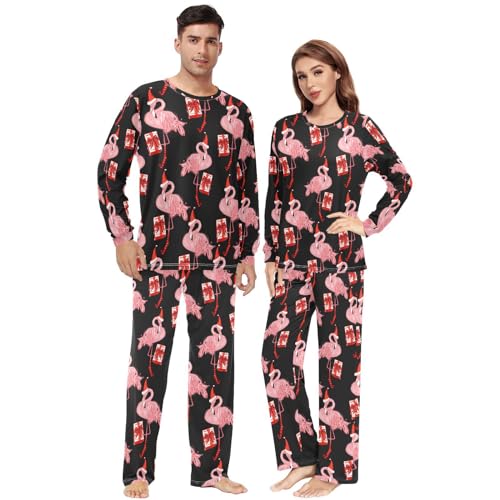 Ollabaky Pajama Set for Men and Women Animal Matching PJs 2 Piece Family Pajama Sleepwear Set