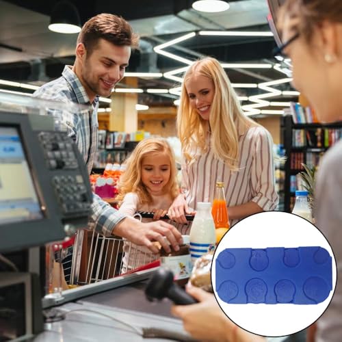 Münzen Aufbewahrung, Münzbox, Kleingeld Aufbewahrung, Euro Münzhalter Münzsortierer Münzsammler Münzbox für Auto,Taxi, 8 Fächer von 2 Euro bis 1 Cent, Münzspender Sortierer in Blau