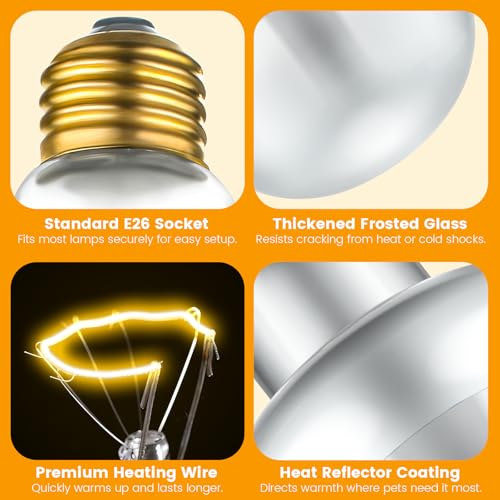 Image of REPTITRIP Dual Reptile Light Fixture with 100W Daytime Heat & UVB 10.0 Reptile Bulb, 2 Independent Switches, Reptile UVA UVB Heat Combo Pack