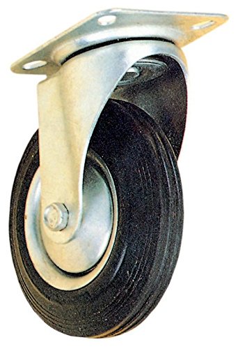 FERRAMENTA GEPA RUOTE INDUSTRIALI IN GOMMA, GIREVOLE, DIAM. 160 MM, PORTATA 135 KG, SUPPORTO LEGGERO, 1 PARE