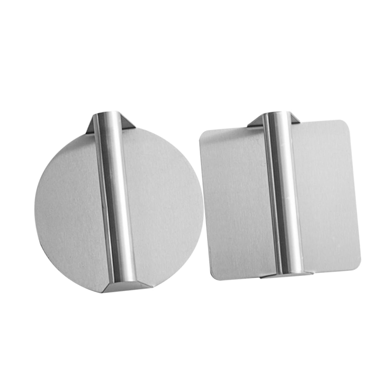 ABOOFAN 2pcs Stainless Steel Burger Press Manual Meat Press for Patty Shaping Non Stick Surface for Home Cooking Versatile Kitchen Tool for Grilling and Bacon