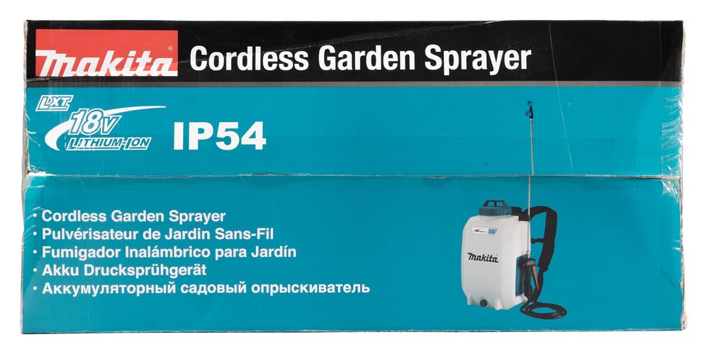MAKITA DUS158Z 18V Li-Ion LXT Mochila Jardín Pulverizador – Baterías y Cargador no incluidos