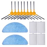 KEEPOW 14 Stück Ersatz Zubehör Passend für Proscenic 830T 820S 820T 800T Staubsauger,Ersatzfilter & Seitenbürsten