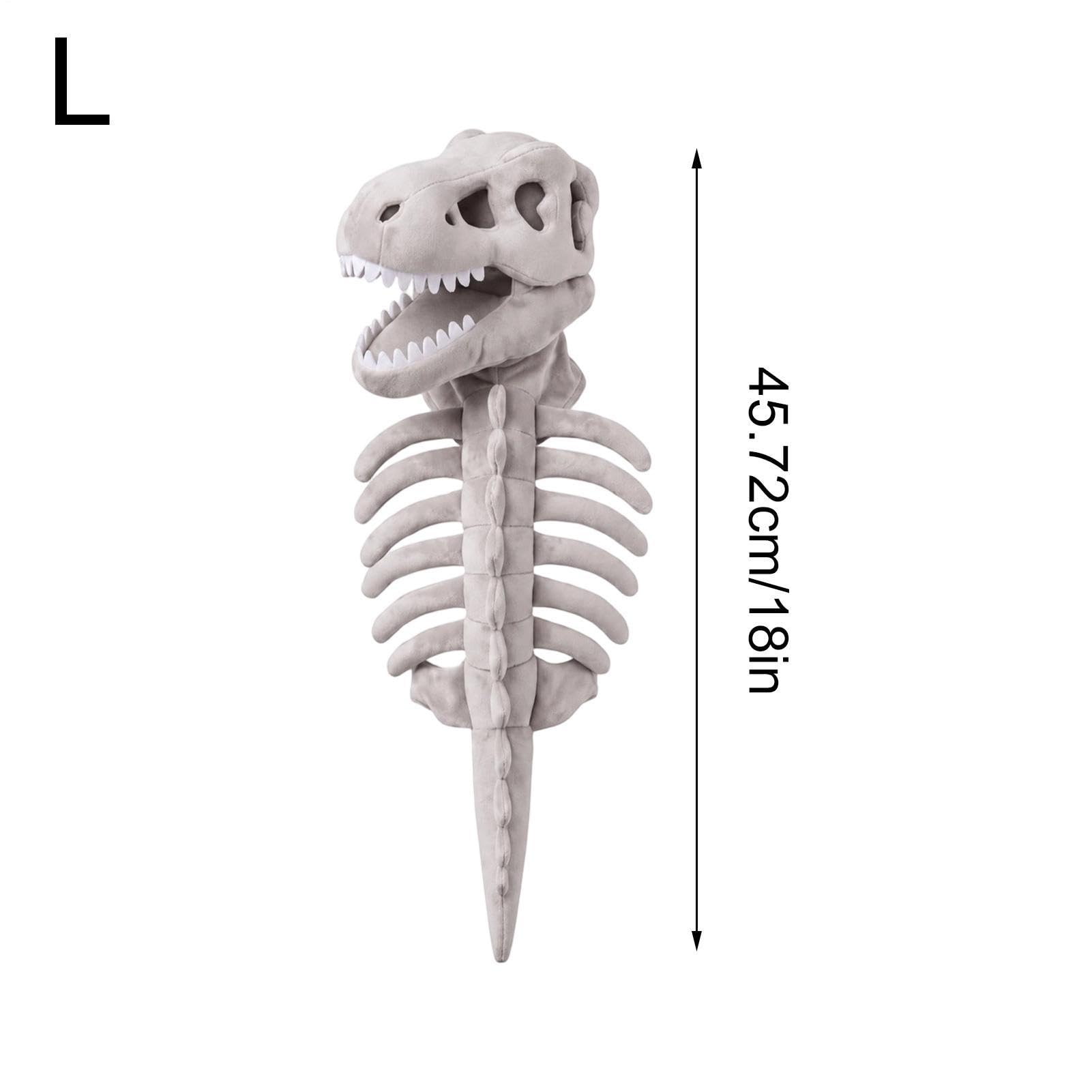 Kostium kota szkielet dinozaur miękki pluszowy szkielet strój 3D