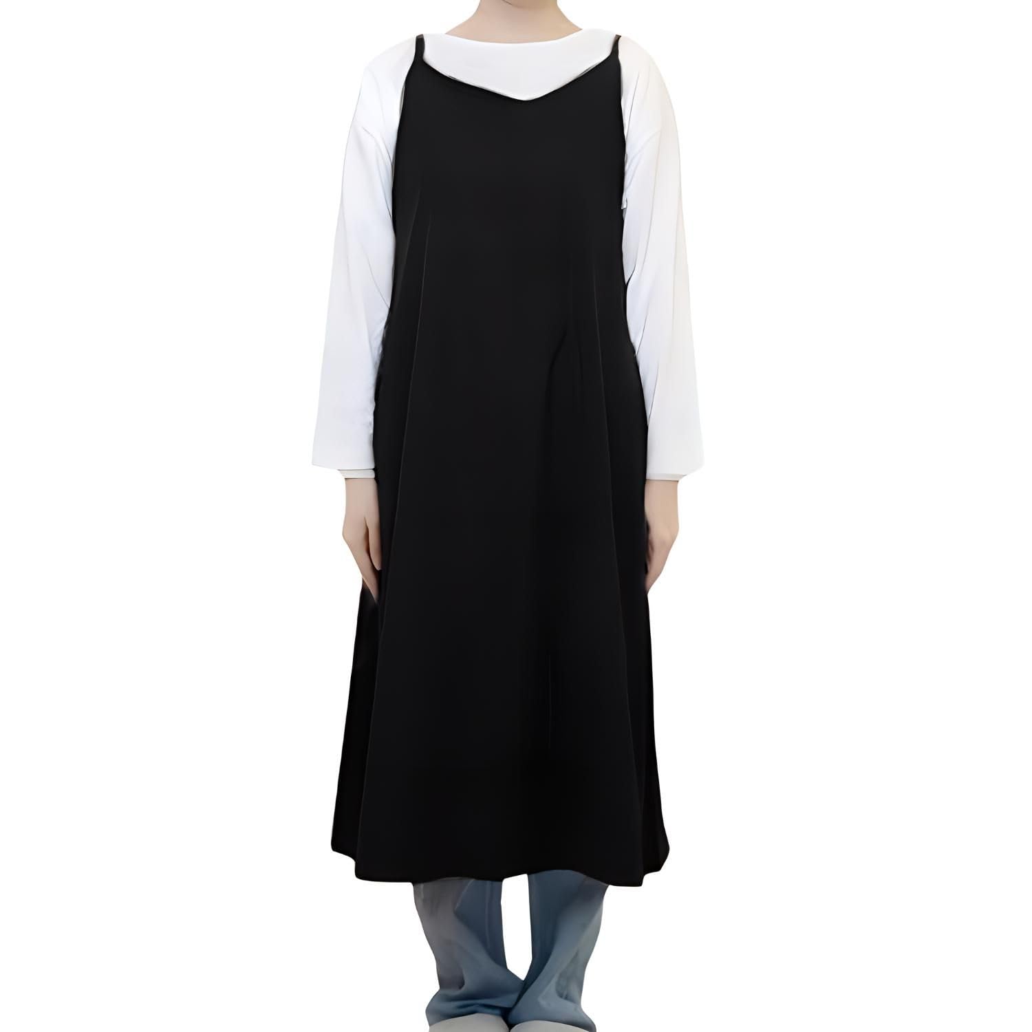 Sling Apron, Solid Color Simple Style Cotton Plus Size Adjustable Pull-On Stain Resistance Cover Up