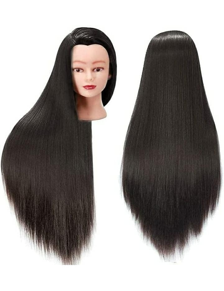 Dummy For Face Make-up Practice/Hair Dummy For Hair Styling/Hair Dummy For Hair Styling Practice/Salon Mannequin For Hairstyle Practice Black.-image-15