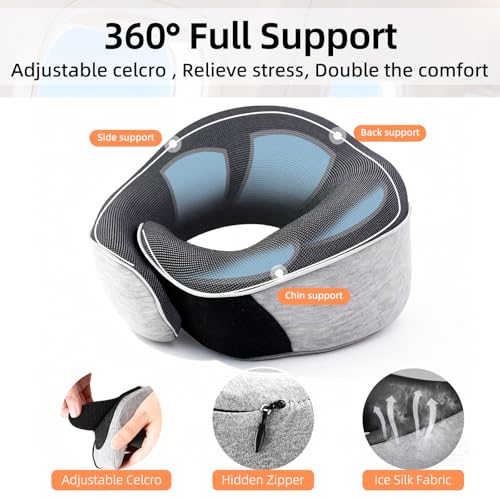 Almohada viscoelástica mediana ajustable para cuello miniatura 6