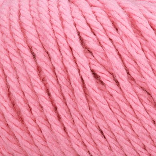 Image of Lily Sugar 'N Cream Super Size Solid Yarn, 4oz, Gauge 4 Medium, 100% Cotton - Rose Pink - Machine Wash & Dry