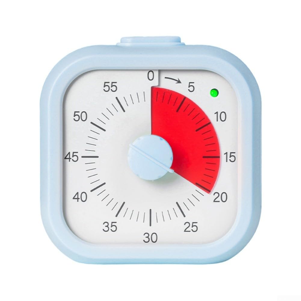 1 PCS Visual Timer for Kids, Time Management Tool with Alarm Clock Function, Colorful Display for Homework and Bedtime Routines, Portable ABS Design for Home School Travel, Battery Operated(blue) — image 1