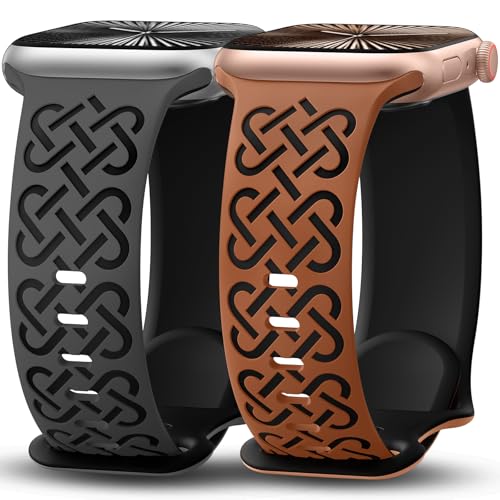 Save 50% on Minyee 2-Pack Engraved Apple Watch Bands with code KAOVOE77