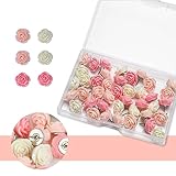 40 chinchetas decorativas de rosas para tablero de corcho, oficinas y escuelas