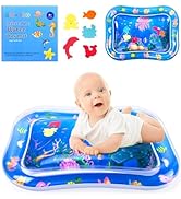 OSLINE Baby Inflatable Tummy Time Mat,Water Play Mat Baby Girl Boy Toys 3 4 5 6 Months,Sensory To...